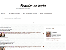Tablet Screenshot of beautesenherbe.com